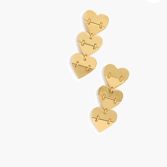 Madewell Jewelry - NWT Madewell hinged heart earrings